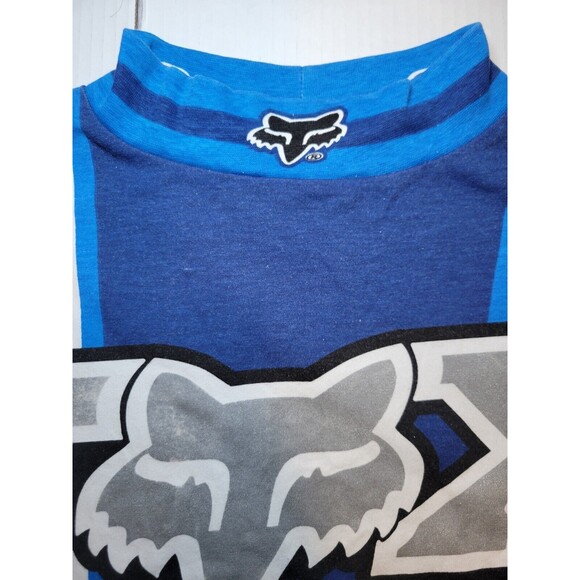 Vintage FOX RS Racing Motocross Dirt Bike 90s Blue Jersey Size Men's XXL Perform - Picture 3 of 9
